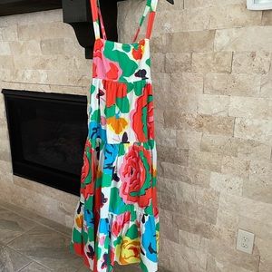 JCrew Tiered maxi dress in floral print.